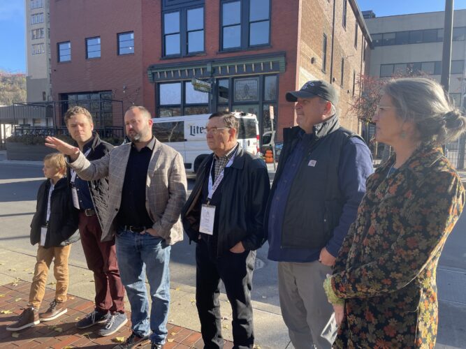 Don’t Mind Our Mess: Mayors Touring Downtown Wheeling View Construction as Sign of Progress